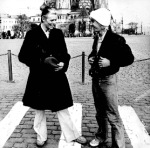 David Bowie junto a Iggy Pop - musicos